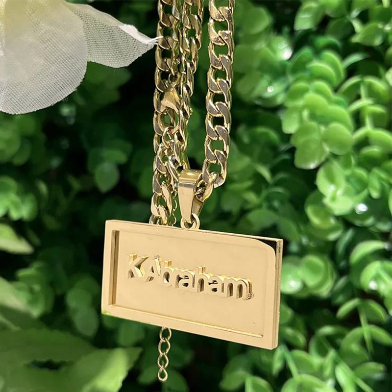 Women Fashion Names - Nazwa własna Naszyjnik hip-hopowy dla mężczyzn
