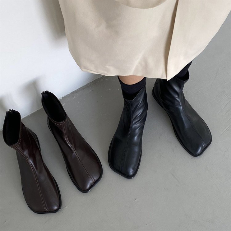 Women'S Fashion Korea - Damskie jesienne buty z prawdziwej skóry