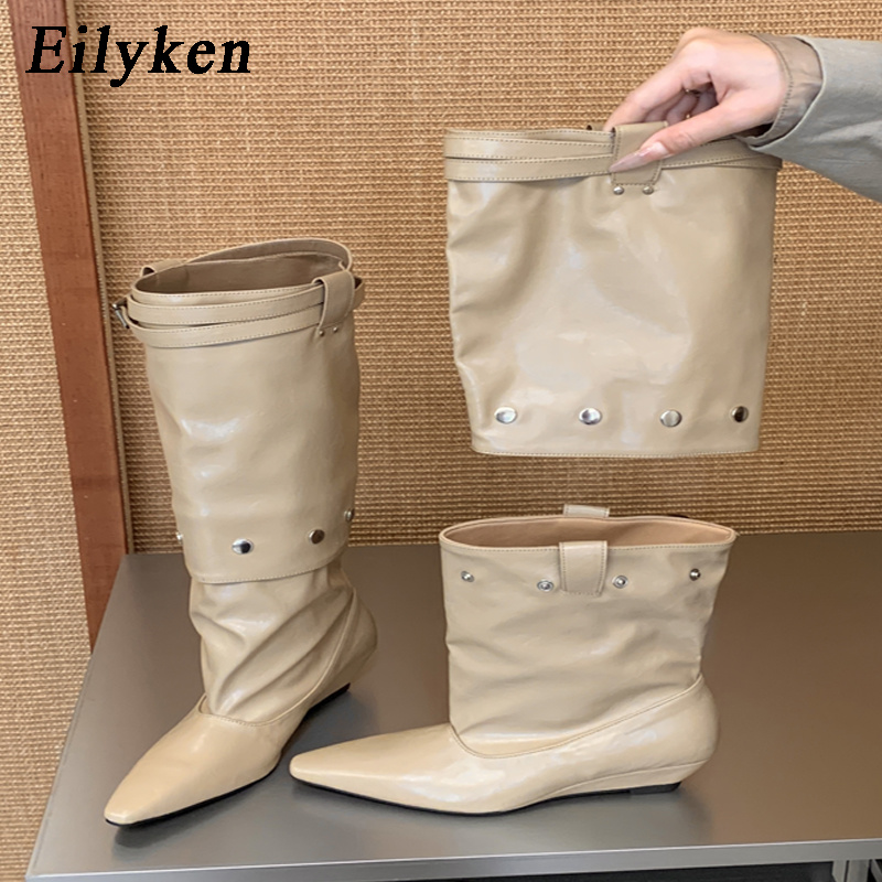 Women'S Fashion Knee High Boots - Eilyken Nowe Modne Damskie Kozaki za