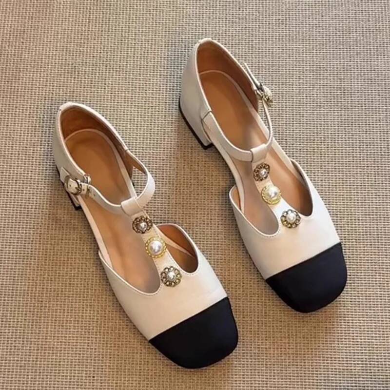 Women'S Fashion Shoes - Damskie sandały na obcasie z kwadratowym