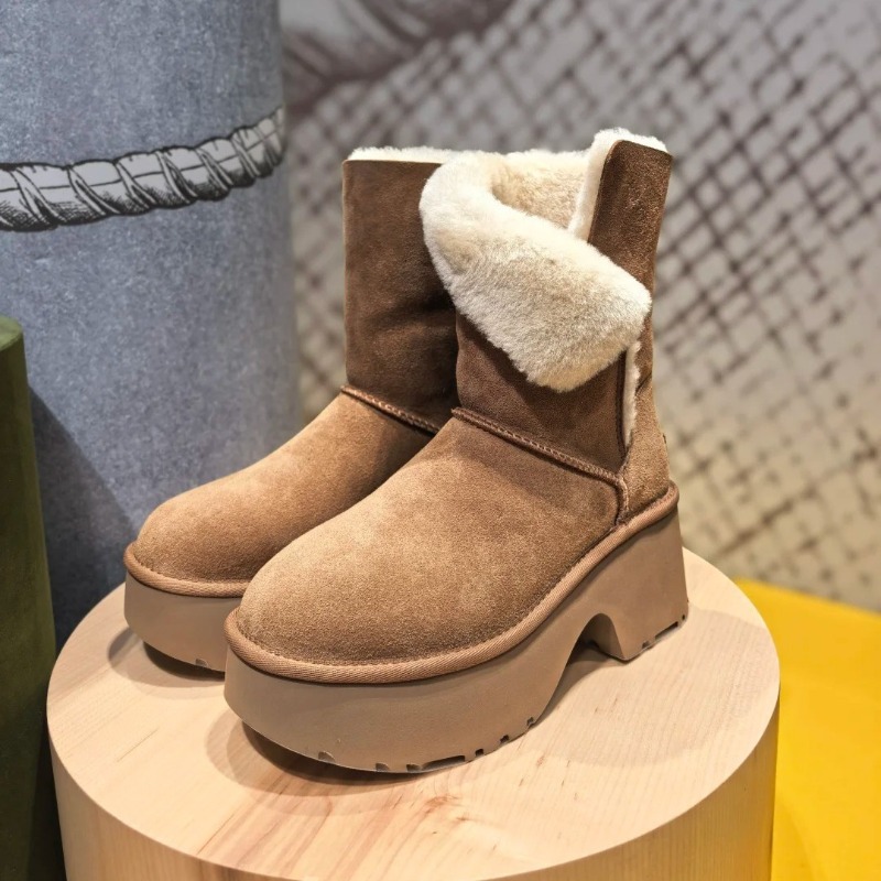 Women'S Fashion Korea - Damskie śniegowce, modne, zamszowe, codzienne, do