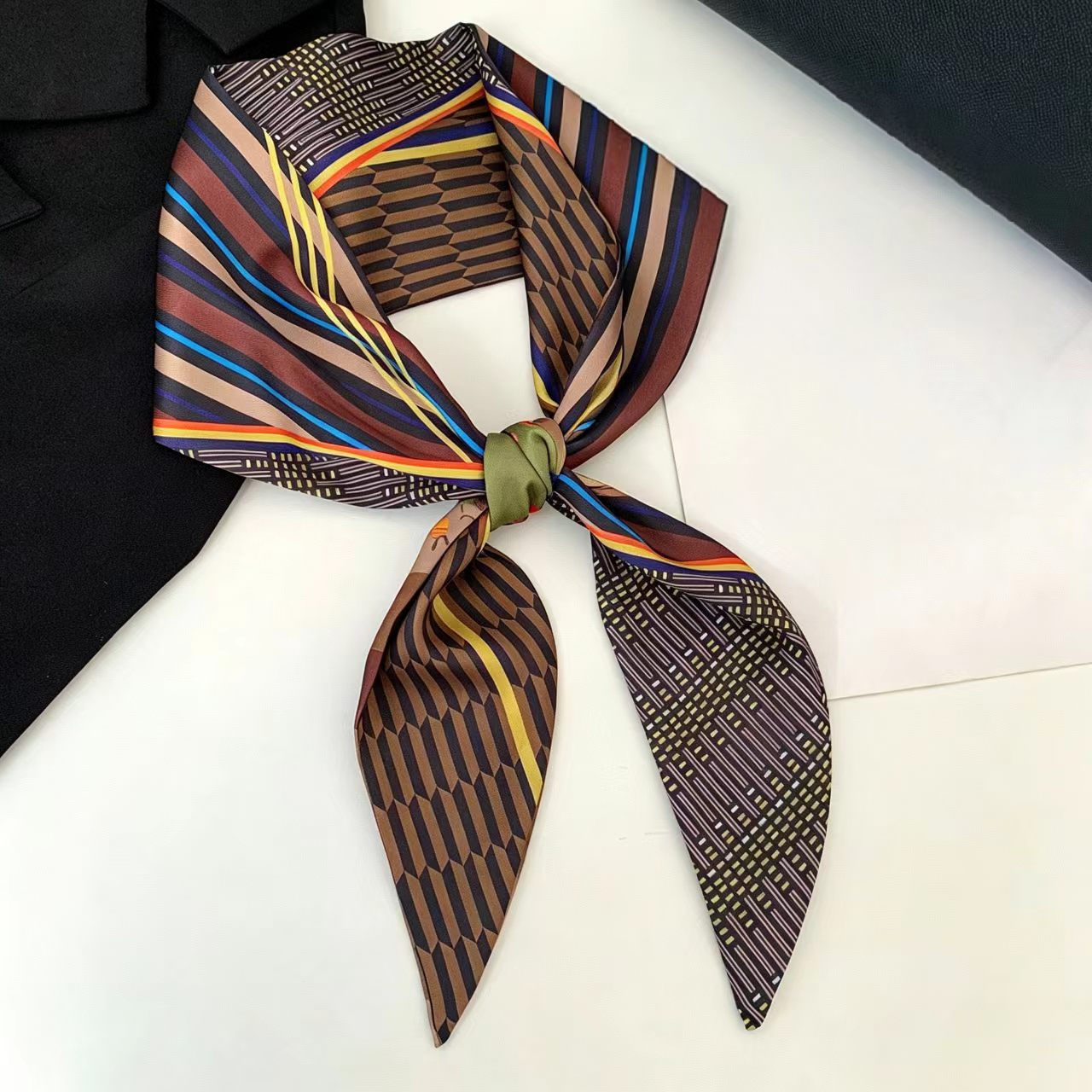 Luksusowa Apaszka Jedwabna z D – Women Fashion Necktie recenzja i cena