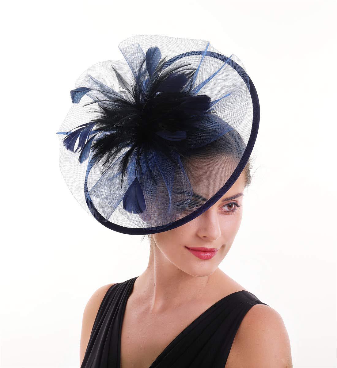 Damska czapka fascynator z pió – Women'S Fashion Kentucky Derby recenzja i cena