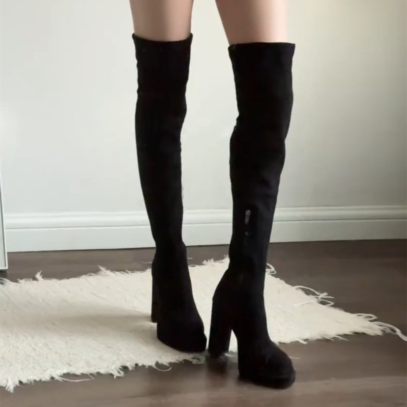 Moda klubowa nocna, kobieta, k – Women'S Fashion Knee High Boots recenzja i cena