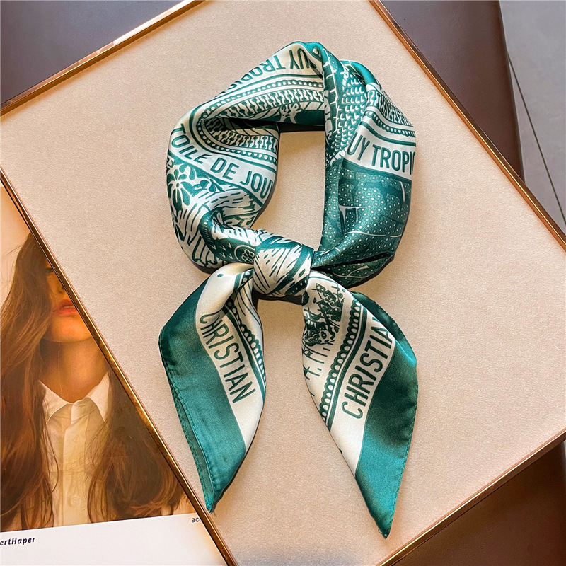 Nadruk w litery jedwabna satyn – Women Fashion Necktie recenzja i cena