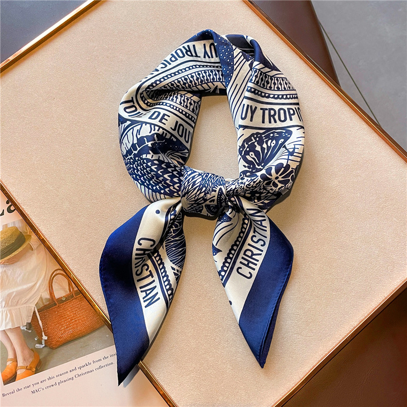 Nadruk w litery jedwabna satyn – Women Fashion Necktie recenzja i cena