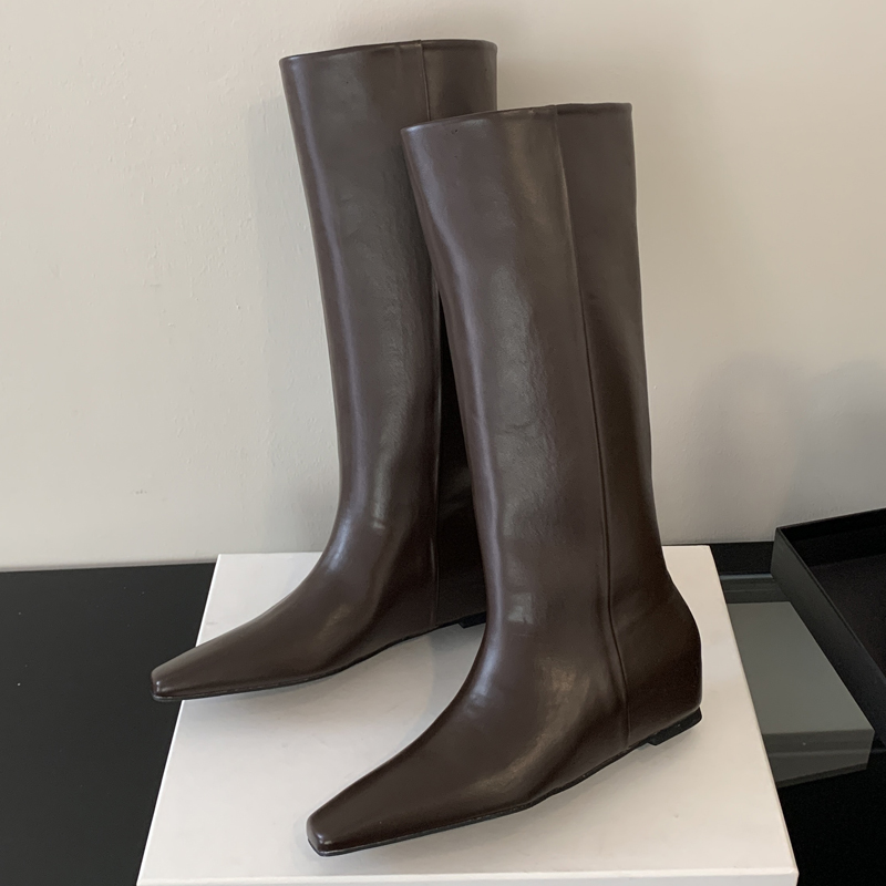 Eilyken Miękkie Skórzane Szpic – Women'S Fashion Knee High Boots recenzja i cena