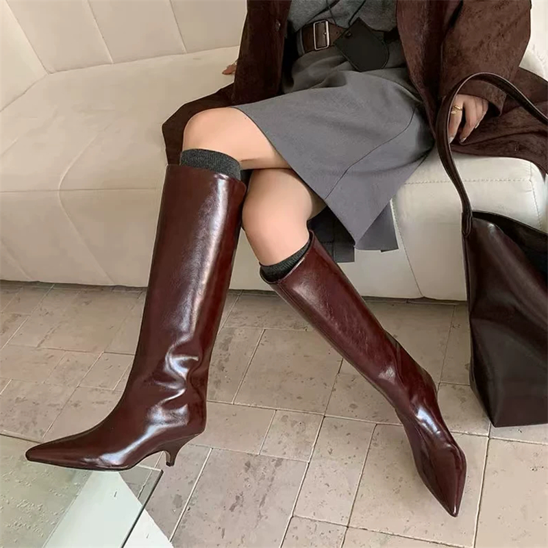 Styl uliczny Nowa zimowa moda  – Women'S Fashion Knee High Boots recenzja i cena