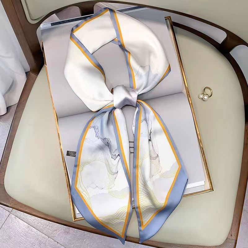 Luksusowy jedwabny szalik na g – Women Fashion Necktie recenzja i cena