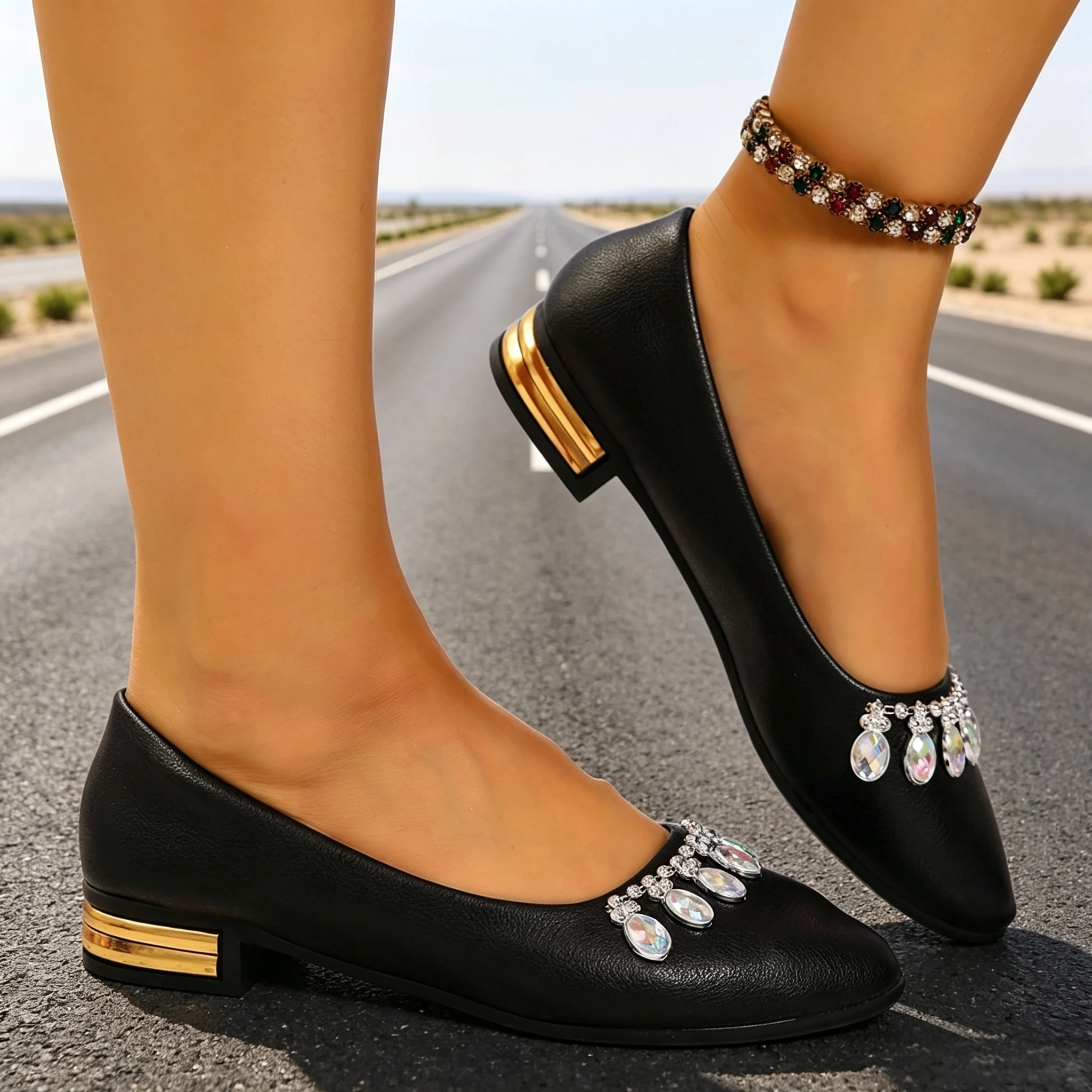 Damskie baleriny z ostrym nosk – Women'S Fashion Shoes recenzja i cena