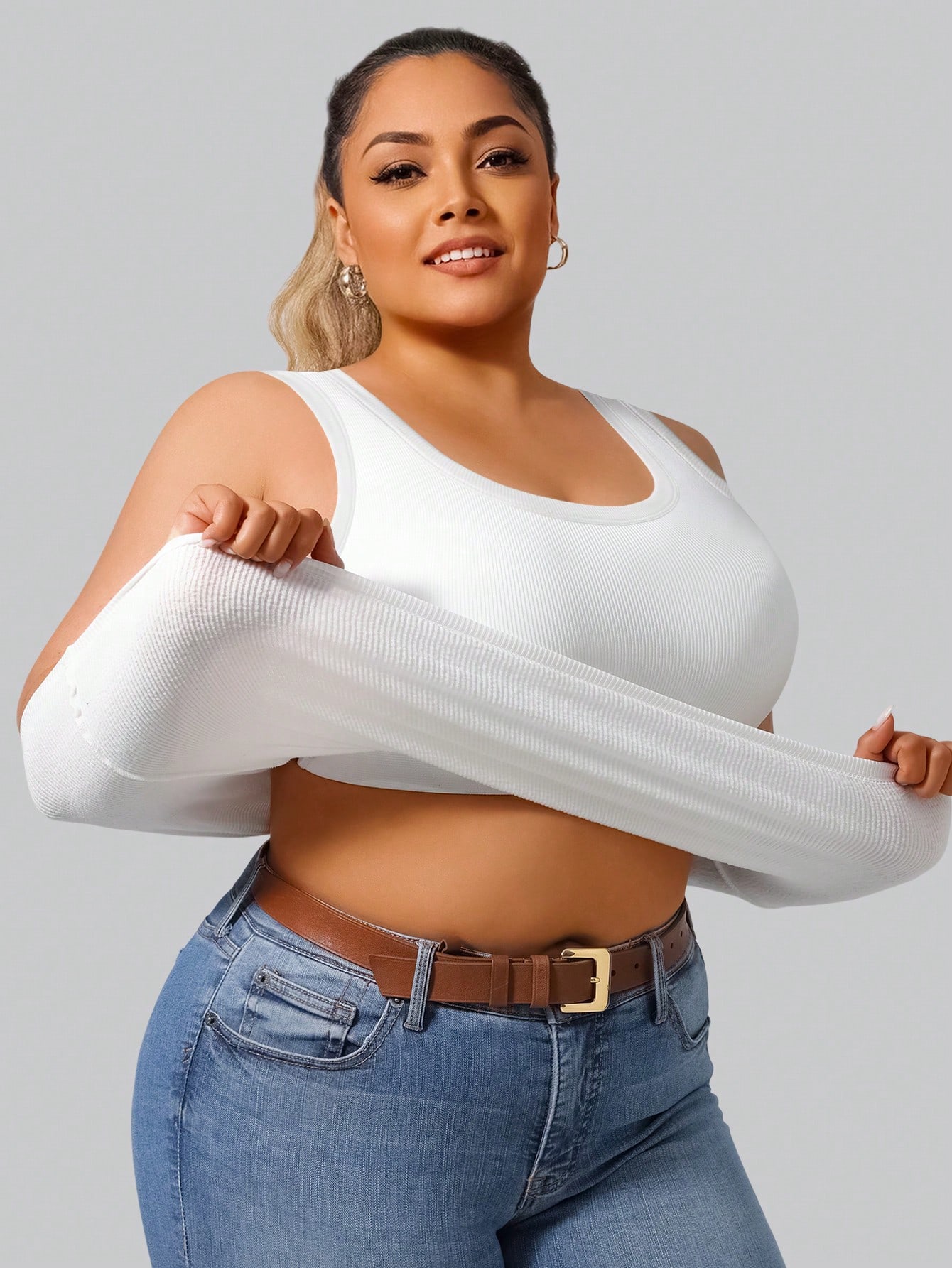 Damski top bez rękawów z prążk – Lace Trim Cami recenzja i cena