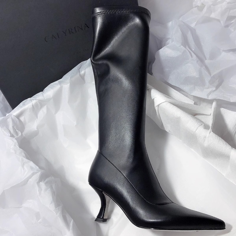 Jesienne, modne botki na szpil – Women'S Fashion Knee High Boots recenzja i cena